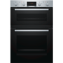 Refurbished Bosch Serie 2 MBS133BR0B 60cm Double Built In Electric Oven Stainless Steel