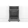 Refurbished Bosch Serie 2 MBS133BR0B 60cm Double Built In Electric Oven Stainless Steel
