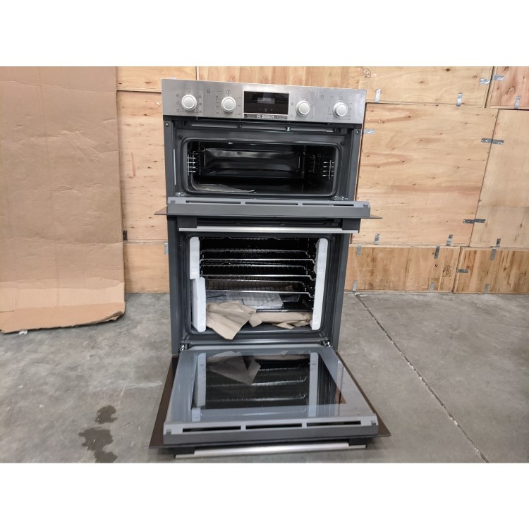 Refurbished Bosch Serie 2 MBS133BR0B 60cm Double Built In Electric Oven Stainless Steel