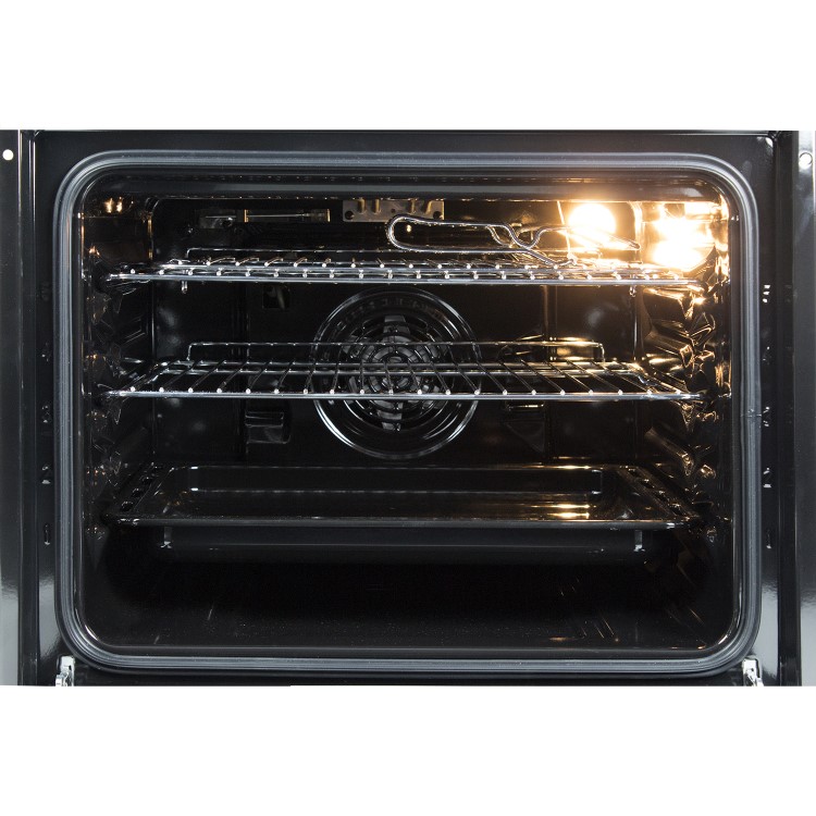 electriQ 65L 9 Function Plug In Electric Fan Single Oven - Black
