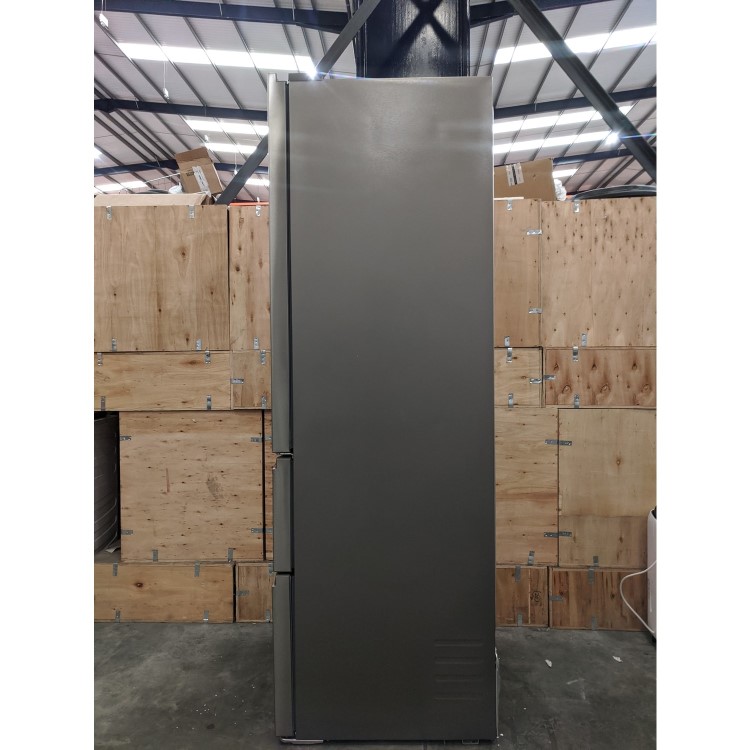 Refurbished Haier HTR3619FNMP Freestanding 345 Litre 70/30 Fridge Freezer Stainless Steel