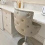 Light Grey Velvet Swivel Bar Stool - Height Adjustable - Jade Boutique