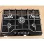 Refurbished Zanussi Series ZGGN755K 75cm 5 Burner Gas on Glass Hob Black
