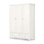 Julian Bowen MAI107 Maine 3 Door Combination Wardrobe -SURF WHITE