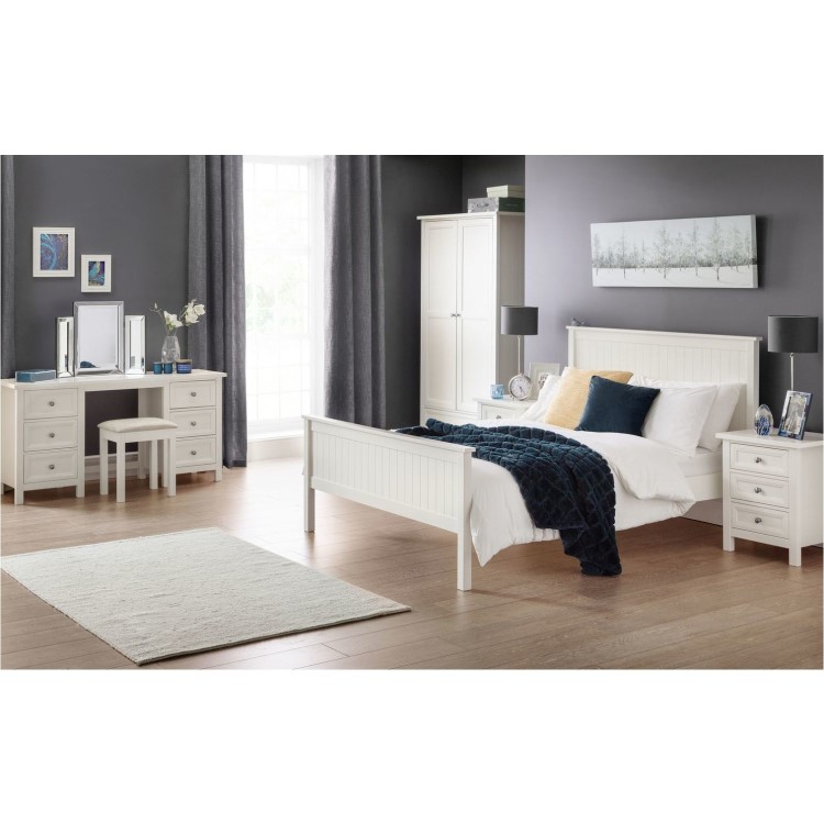 Julian Bowen MAI107 Maine 3 Door Combination Wardrobe -SURF WHITE