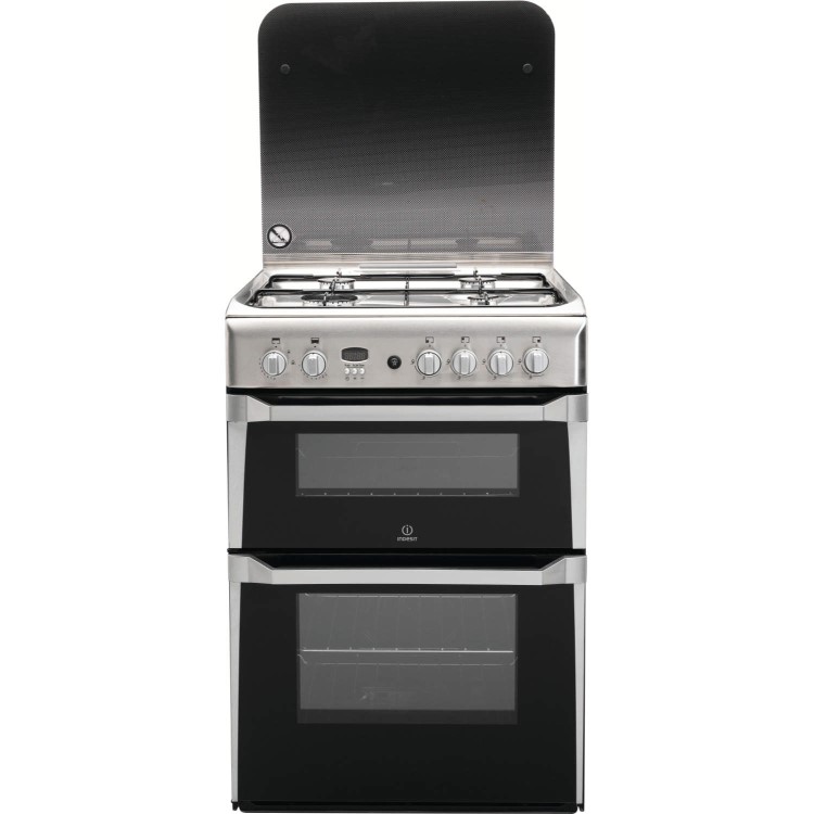 Refurbished Indesit ID60G2X 60cm 4 Burner Gas Cooker