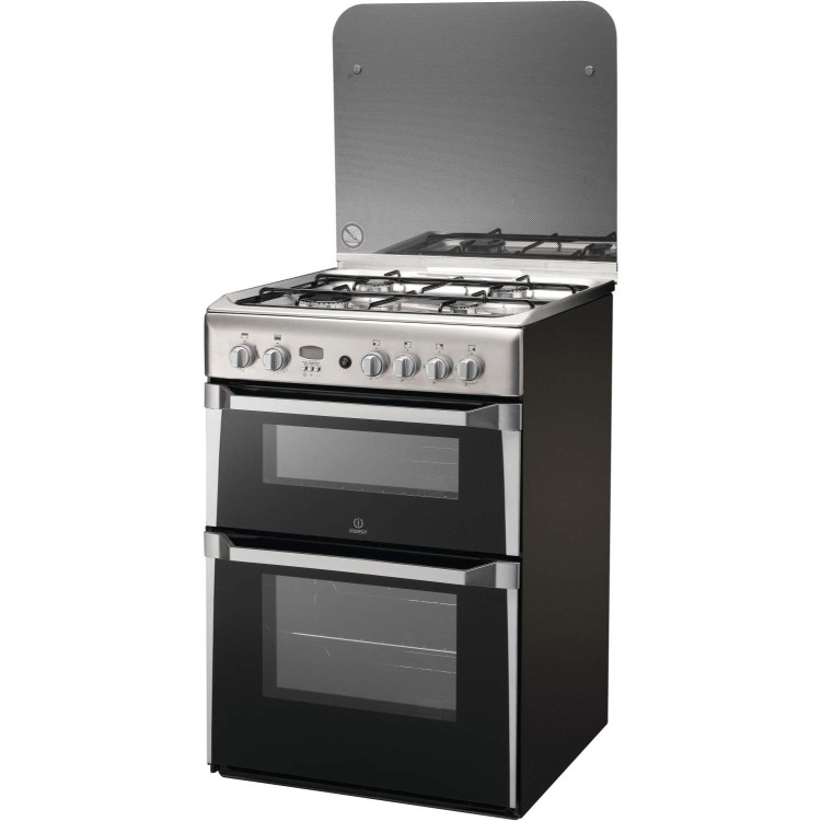 Refurbished Indesit ID60G2X 60cm 4 Burner Gas Cooker