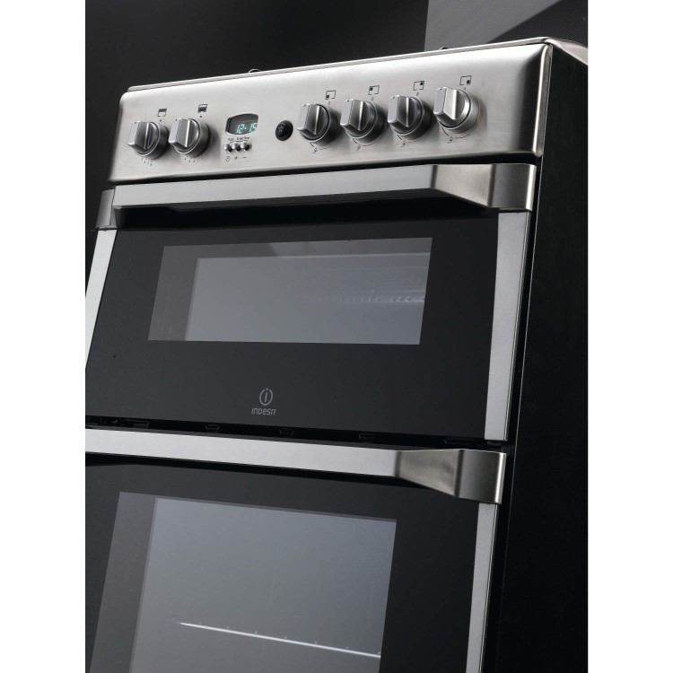 Refurbished Indesit ID60G2X 60cm 4 Burner Gas Cooker