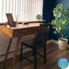 Narrow Dark Wood Console Table with 2 Drawers - Freya