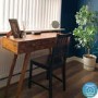 Narrow Dark Wood Console Table with 2 Drawers - Freya