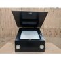 Refurbished Faber Tweet EG8 BK A55 55cm Angled Cooker Hood Black Glass