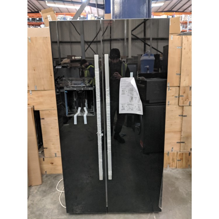Refurbished Bosch KAD92HBFP Freestanding 540 Litre Frost Free American Fridge Freezer Black