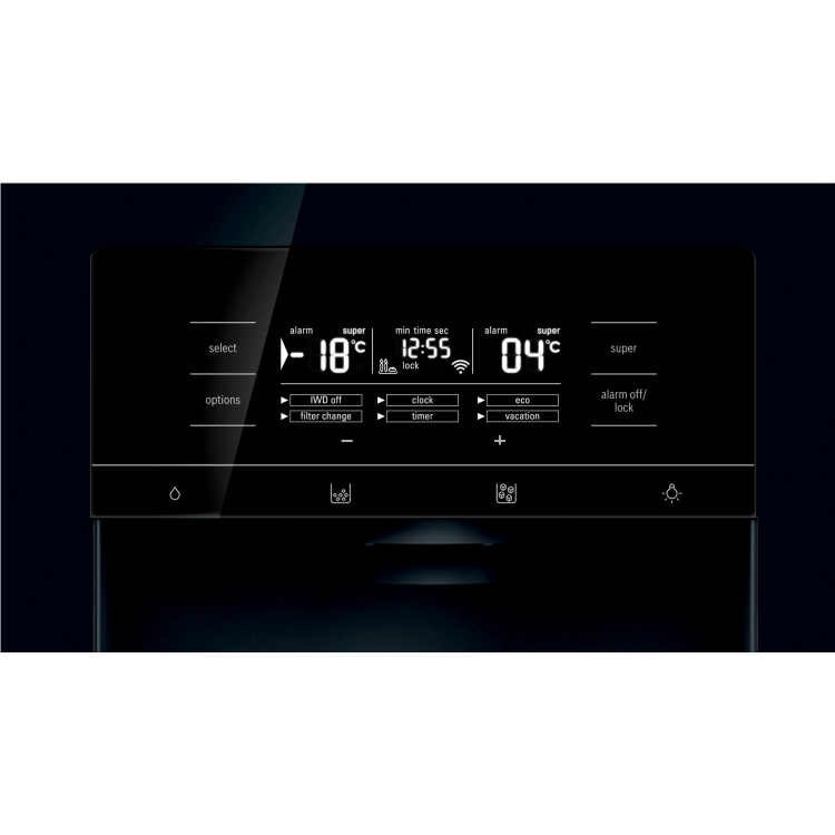 Refurbished Bosch Serie 8 KAD92HBFP 540 Litre American Fridge Freezer Black
