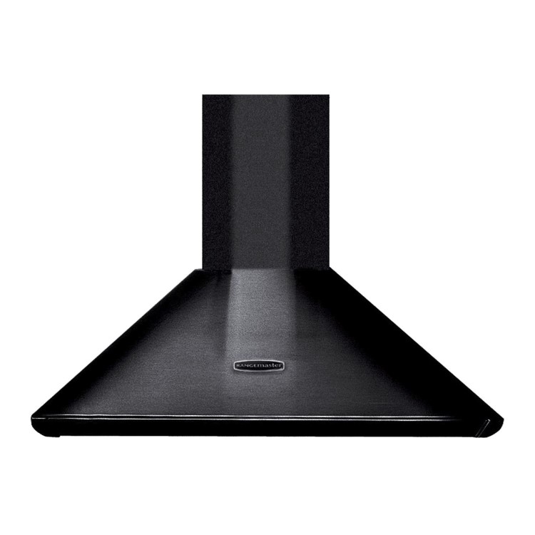 Rangemaster 70cm Chimney Cooker Hood - Black and Chrome