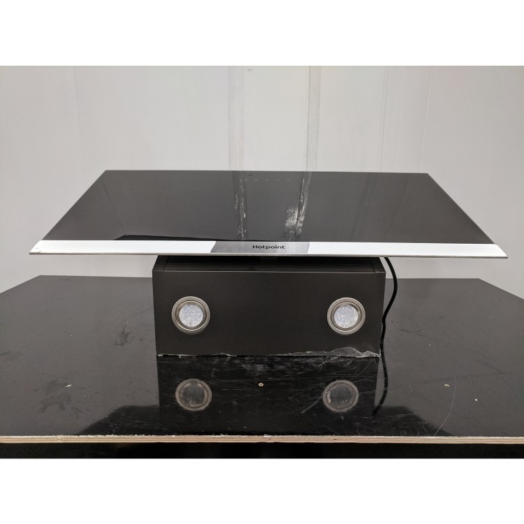 Refurbished Hotpoint PHVP87FLTK 80cm Angled Cooker Hood Black