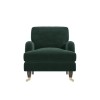 Dark Green Velvet Armchair - Payton