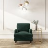 Dark Green Velvet Armchair - Payton