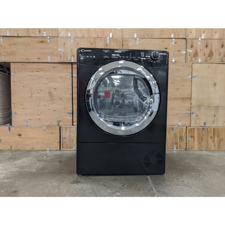 Refurbished Candy GVSH9A2DCEB-80 Smart Freestanding 9KG Heat Pump Tumble Dryer Black