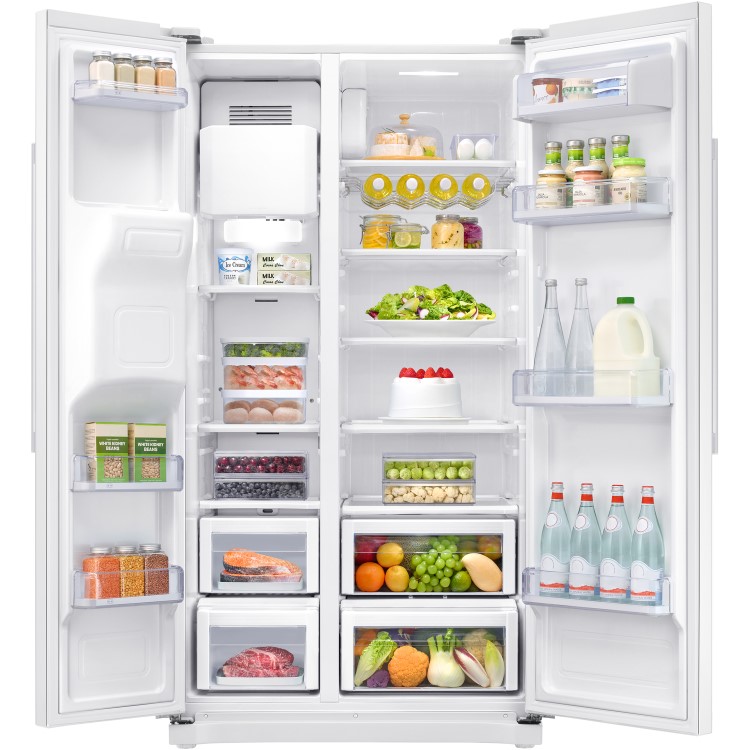 Refurbished Samsung RS50N3513WW 534 Litre Freestanding American Fridge Freezer