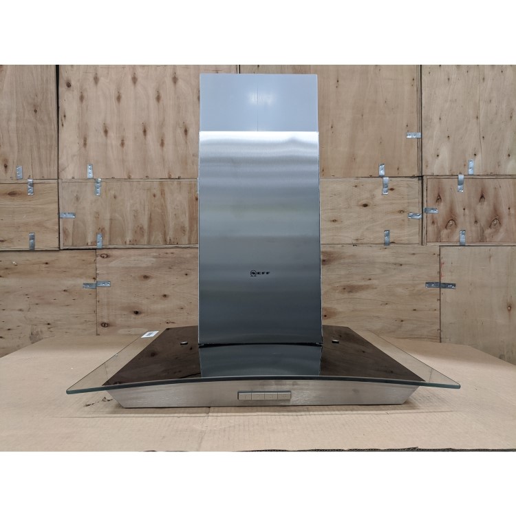 Refurbished Neff N30 D64ABC0N0B 60cm Curved Glass Chimney Cooker Hood Stainless Steel