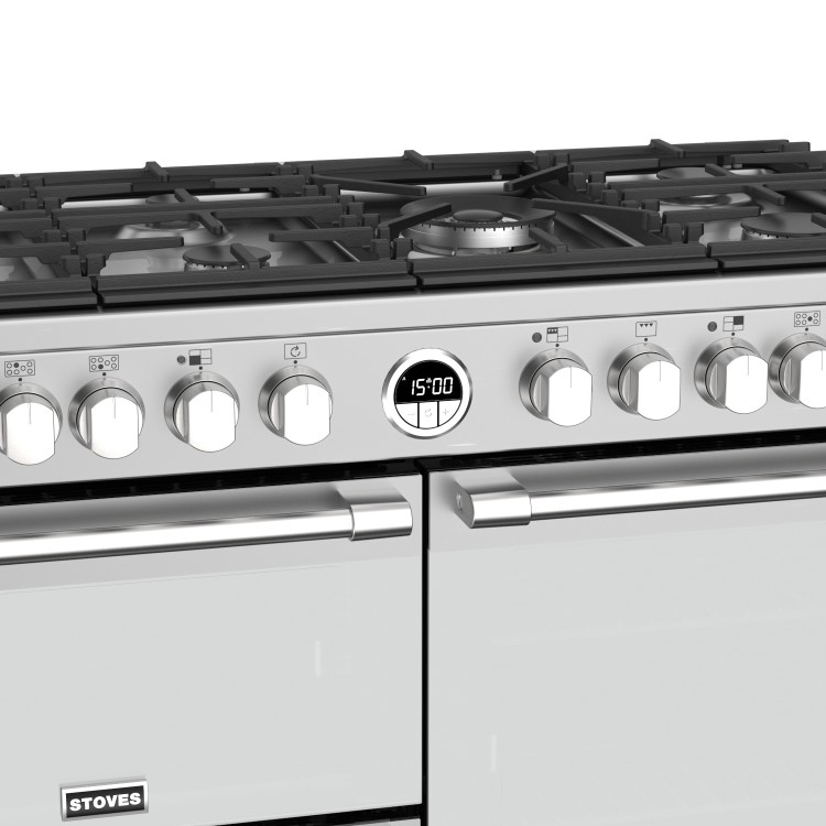 Refurbished Stoves 444444492 Sterling S1000DF 100cm Dual Fuel Range Cooker Stainless Steel