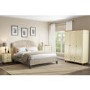 Cream Painted Pine Double Wardrobe with 2 Drawers - Hamilton