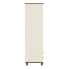 Cream and Pine Painted 2 Door Double Wardrobe with Drawers - Hamilton