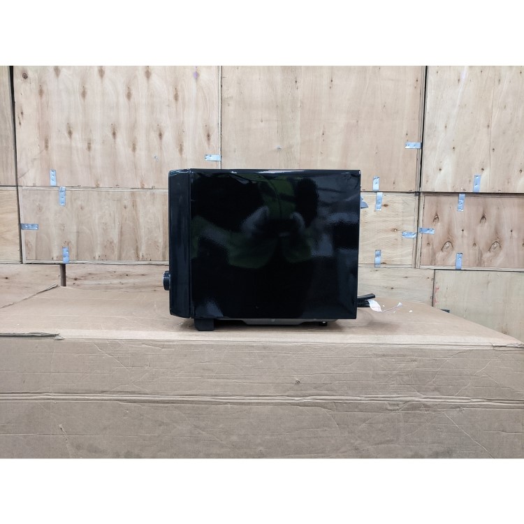 Refurbished Hotpoint Xtraspace MWH26321MB Flatbed 25L 800W Microwave Oven With Grill & Crisp Function Black