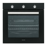 electriQ Plug In Fan Assisted Electric Single Oven - Black