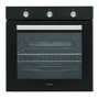 electriQ Plug In Fan Assisted Electric Single Oven - Black