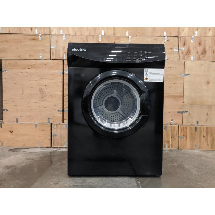 Refurbished electriQ Eiqtd7black Freestanding Vented 7KG Tumble Dryer Black