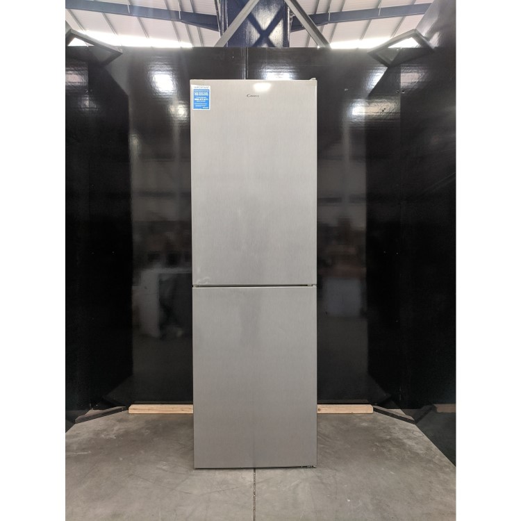 Refurbished Candy CVNB6182XH5KN Freestanding 313 Litre 50/50 Fridge Freezer Stainless Steel