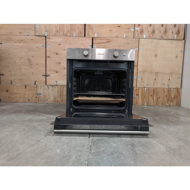 Refurbished Hotpoint GA2124IX 60cm Single Built In Gas Oven Stainless Steel