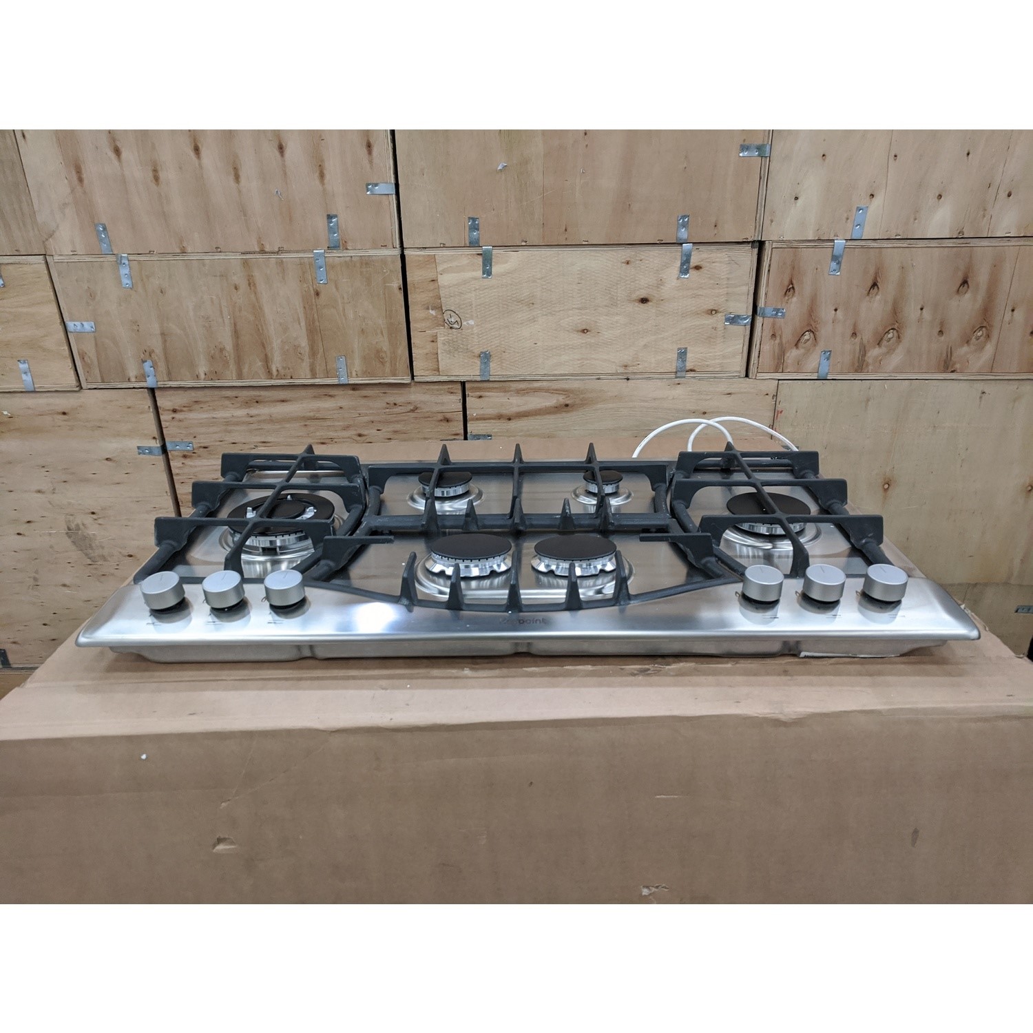 Refurbished Hotpoint PHC961TSIXH 6 Burner Gas Hob Stainless Steel With