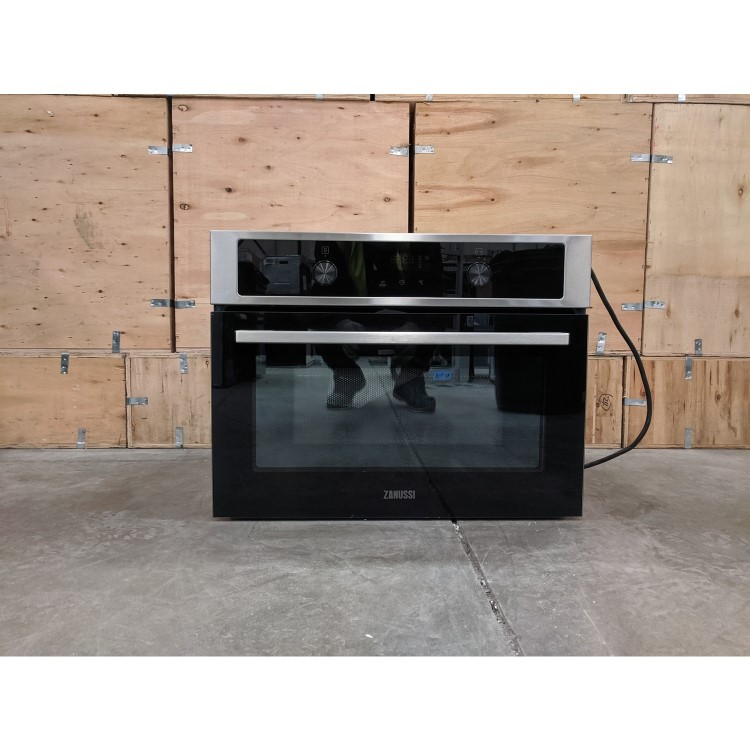 Refurbished Zanussi Series 60 ZVENM7X1 Built In 43L 1000W CombiQuick Compact Combination Microwave Oven & Grill Black