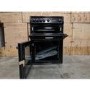Refurbished Hotpoint HAG60K 60cm Double Oven Gas Cooker Black