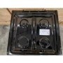 Refurbished Hotpoint HAG60K 60cm Double Oven Gas Cooker Black