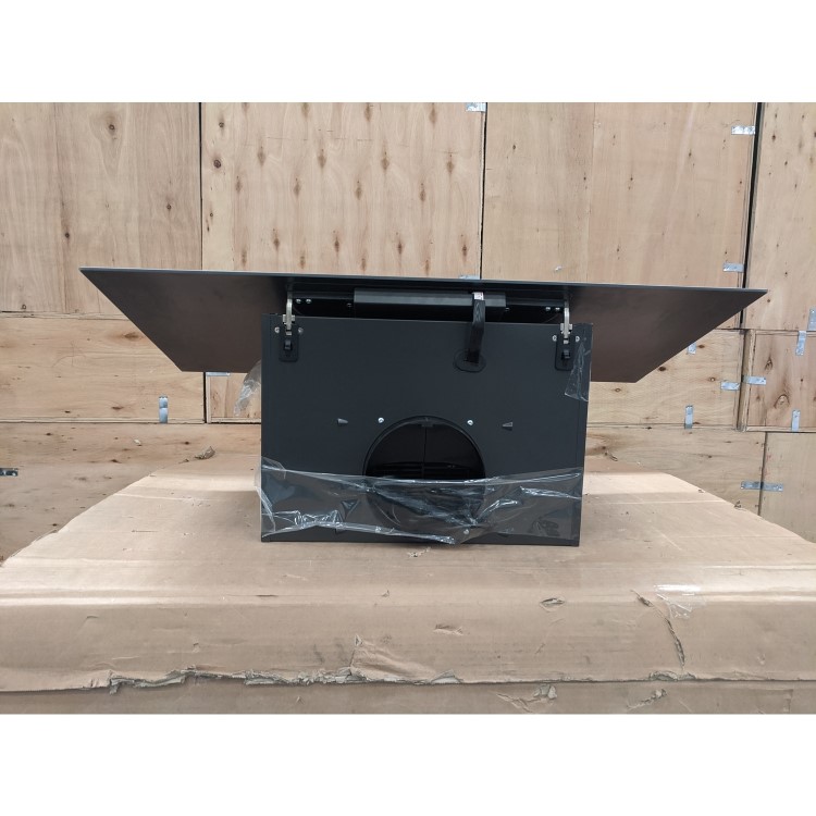 Refurbished Hotpoint PHVP87FLTK 80cm Angled Cooker Hood Black