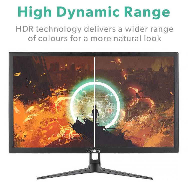Refurbished electriQ 24" 4K UHD HDR 60Hz FreeSync Gaming Monitor