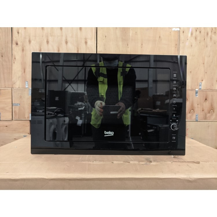 Refurbished Beko MGB25333BG Built In 25L with Grill 900W Microwave Black