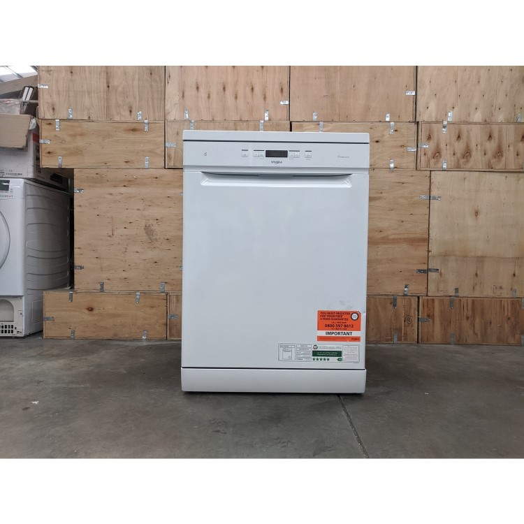 Refurbished Whirlpool WFC3C33PFUK 14 Place Freestanding Dishwasher White