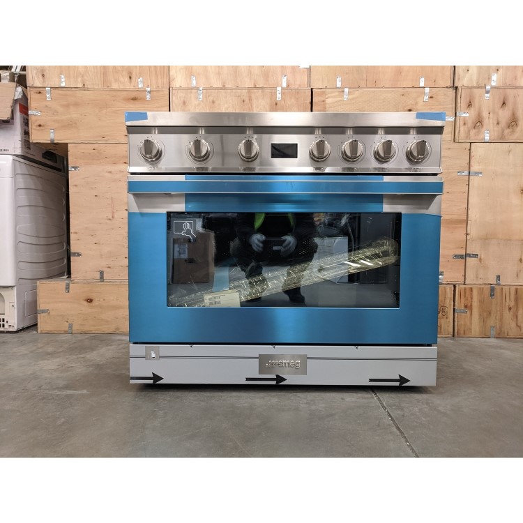 Refurbished Smeg Portofino CPF9IPX 90cm Pyrolytic Induction Range Cooker Stainless Steel