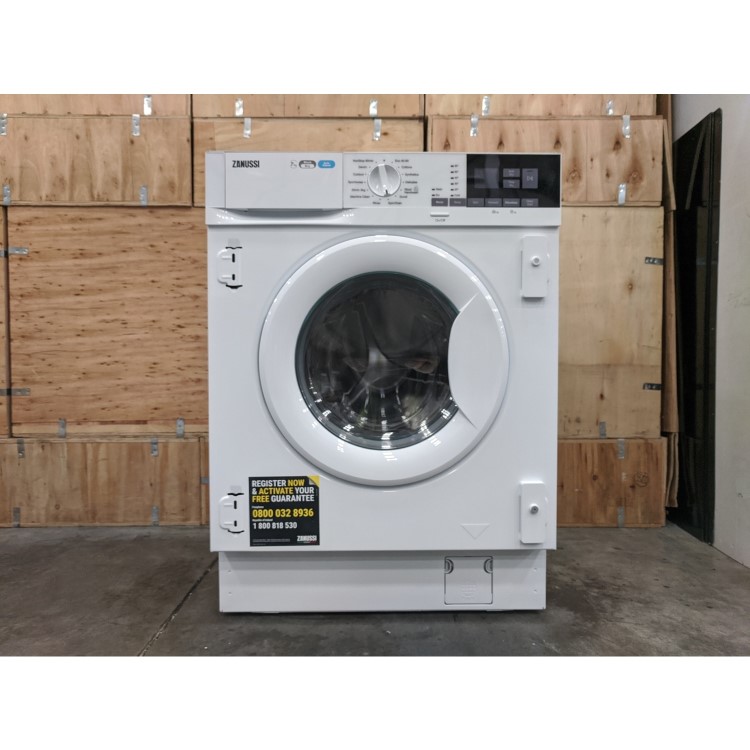 Refurbished Zanussi Z716WT83BI Integrated 7/4KG 1600 Spin Washer Dryer White