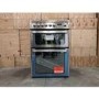 Refurbished Hotpoint HUE61XS 60cm Double Oven Electric Cooker With Ceramic Hob