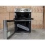 Refurbished Hotpoint HUE61XS 60cm Double Oven Electric Cooker With Ceramic Hob