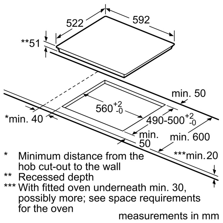 Neff N50 60cm 4 Zone Induction Hob with Bevelled Front Edge