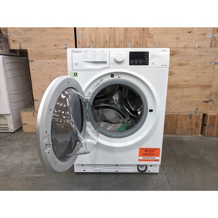 Refurbished Hotpoint RD964JDUKN Freestanding 9/6KG 1400 Spin Washer Dryer White