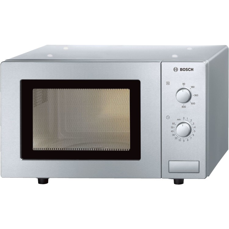 Refurbished Bosch Serie 2 HMT72M450B 17L 800W Microwave Brushed Steel