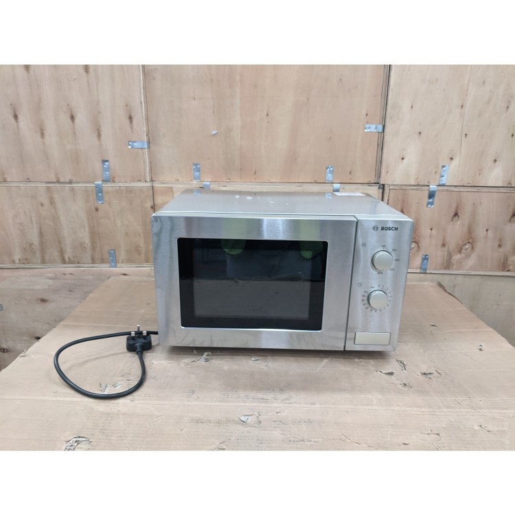 Refurbished Bosch Serie 2 HMT72M450B 17L 800W Microwave Brushed Steel