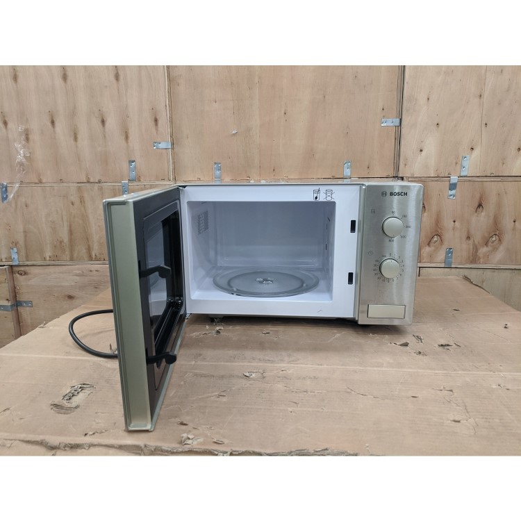 Refurbished Bosch Serie 2 HMT72M450B 17L 800W Microwave Brushed Steel